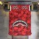 thumbnail image 2 of Dark Red Bape Shake Camo Comforter Set Soft 3 Pcs Twin Bedding Sets Thicken for All Season, 2 of 5