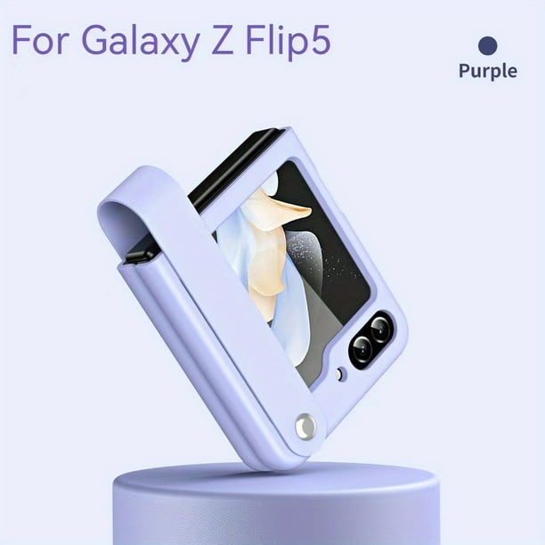 Plain Faux Leather Hand Strap Type Phone Case, Anti-fall Anti-fouling Feel Good Protective Cover, Suitable For Moto Rzar 40ultra, Suitable For Samsung Galaxy Z Flip 5