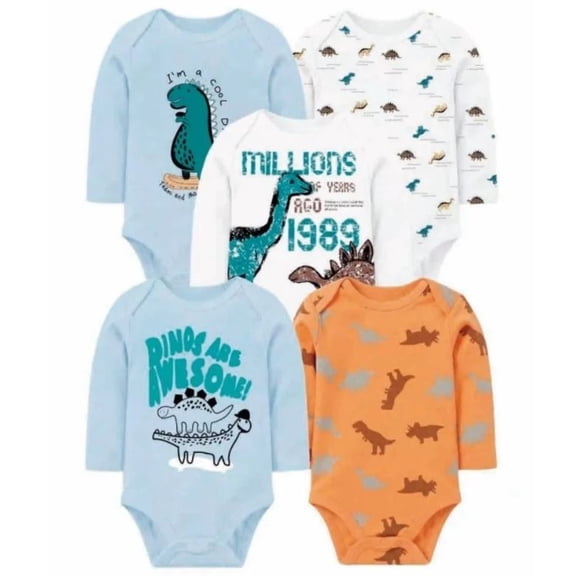 Bodys Algodon Pack 5 Unidades 24 A 36 Meses