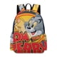 thumbnail image 1 of Tom y Jerry-theme Backpack, Campus style schoolbag Bookbag with Adjustable Shoulder Straps And Large Zip Compartment, Unisex Travel Bags.42x30x15cm, 1 of 6
