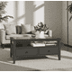 thumbnail image 3 of Mesa de Centro "Nordik View" Mesa de Living de Madera y Vidrio - Gris Grafito - 100x55x50 cm, 3 of 3