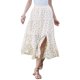 thumbnail image 1 of INSPIRE CHIC Falda Maxi Flowy para Mujer Verano Elástica de Cintura Alta Casual A-Line Faldas Largas S Beige, 1 of 6