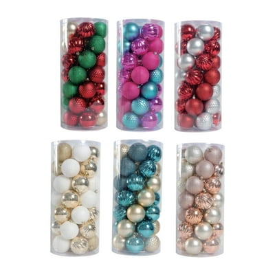 Set De 43 Esferas, Color Surtido, 1 Un  Holiday Time