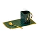thumbnail image 2 of Juego De Tazas De Café Y Platillos Dorados, Modelado De Bolsa Para Fiesta, Desayuno, Verde, 2 of 3