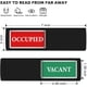 thumbnail image 3 of Cartel de privacidad K KitchenTour magnético, libre/ocupado para puerta, 3 of 7