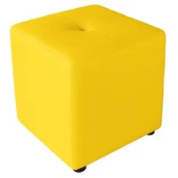 Muebles Hvm - Puff Hvm Boton Amarillo