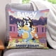 thumbnail image 1 of Bluey Fundas de almohada de terciopelo con tema, regalos de funda de almohada, decoración para el hogar, cojín de lanzar, regalo de cumpleaños para fans y parejas. 40cm x 40cm., 1 of 6