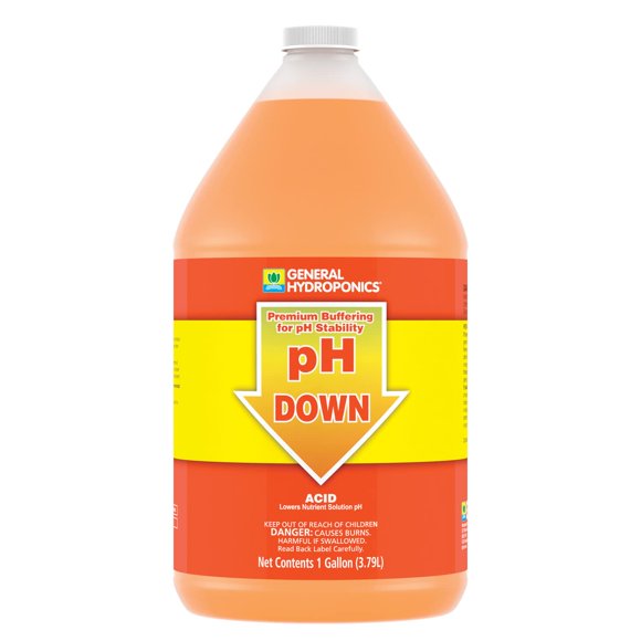 Amortiguador líquido para reducir el pH General Hydroponics, 3,78 L
