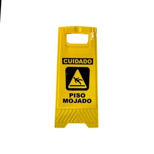 Alday - Señalética De Piso Mojado 31X28 Cm Amarilla