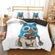thumbnail image 1 of x2217 Bed SheetsPug Duvet Cover Set Pet Dog with Flower Bedding Set Animal Theme for Kids Teens Boy Cute Pug Dog Size Polyester Quilt Cover 3-Piece Bedding Set (1 Duvet Cover + 2 Pillow Shams) nj2217, 1 of 5