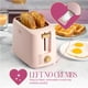 thumbnail image 4 of Tostadora Paris Hilton de 2 rebanadas, ranuras extra anchas, 7, color rosa dorado, 4 of 7