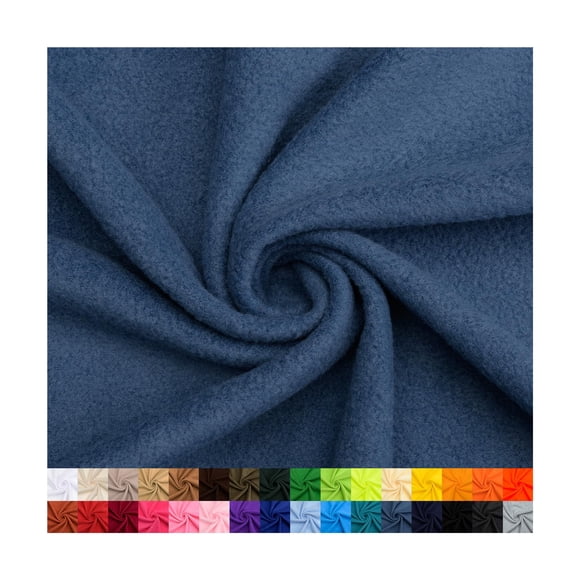 Tela Polar Pico Textiles Denim Blue 1 Yarda 100% Poliéster