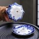 thumbnail image 2 of Colador de Té de Cerámica YUTICAT Diseño Paraguas Azul y Blanco, 2 of 6