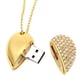 thumbnail image 1 of Memoria USB creativa en forma de corazón de 64 GB, 1 of 6
