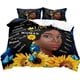 thumbnail image 2 of 3PCS Sexy Black Girl Duvet Cover Queen Set Pink Bag High Heels Get Naked Inspirational Quotes African American Bedding Set, 2 of 5