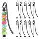 thumbnail image 1 of Uxcell Marcadores con Cuentas, 10 Piezas Marcador con Cuentas DIY Barra Metálica en Blanco para Manualidades de Marcadores, Negro, 1 of 6