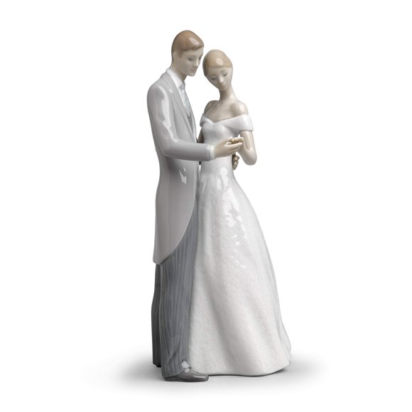 Figurilla LLADRÓ Pareja de Novios 21 cm de Porcelana