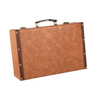 Bothyi - Caja De Madera Con Decoración Elegante Retro Europea, Maleta Para Recuerdos De Bodas, Color Caqui