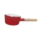 thumbnail image 1 of Olla de leche esmaltada de 14 cm, olla para sopa con mango de madera antiadherente de 1 l, pequeña olla para cocinar por inducción, para derretir mant, 1 of 5