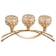 thumbnail image 4 of Portavelas De Cristal De Lujo Para Centro De Mesa De Comedor De Banquete Dorado, 4 of 5
