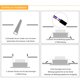 thumbnail image 5 of Foco LED empotrable ultraplano, 220 V-240 V, 9 W, juego de 6, IP44, blanco natural, para salón y baño, profundidad de instalación: 28 mm, 5 of 5