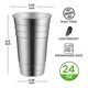 thumbnail image 2 of Vaso para Beber MEWAY 710 ml Pack de 12 Acero Inoxidable, 2 of 5