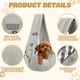 thumbnail image 3 of Transportín de eslinga para perros Uxcell para perros pequeños y gatos de hasta 16.5 libras, transpirable con bolsillo, bolso de hombro cruzado para mascotas, (gris, 1 pieza) para exteriores/viajes, 3 of 6
