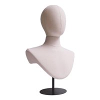 Magideal - Cabeza De Maniquí De Sombrero, Modelo De Exhibición Multifuncional, Decorativo, Simple, Soporte De Exhibición De Sombreros, Cabeza De Maniquí De Gorra Base Negra