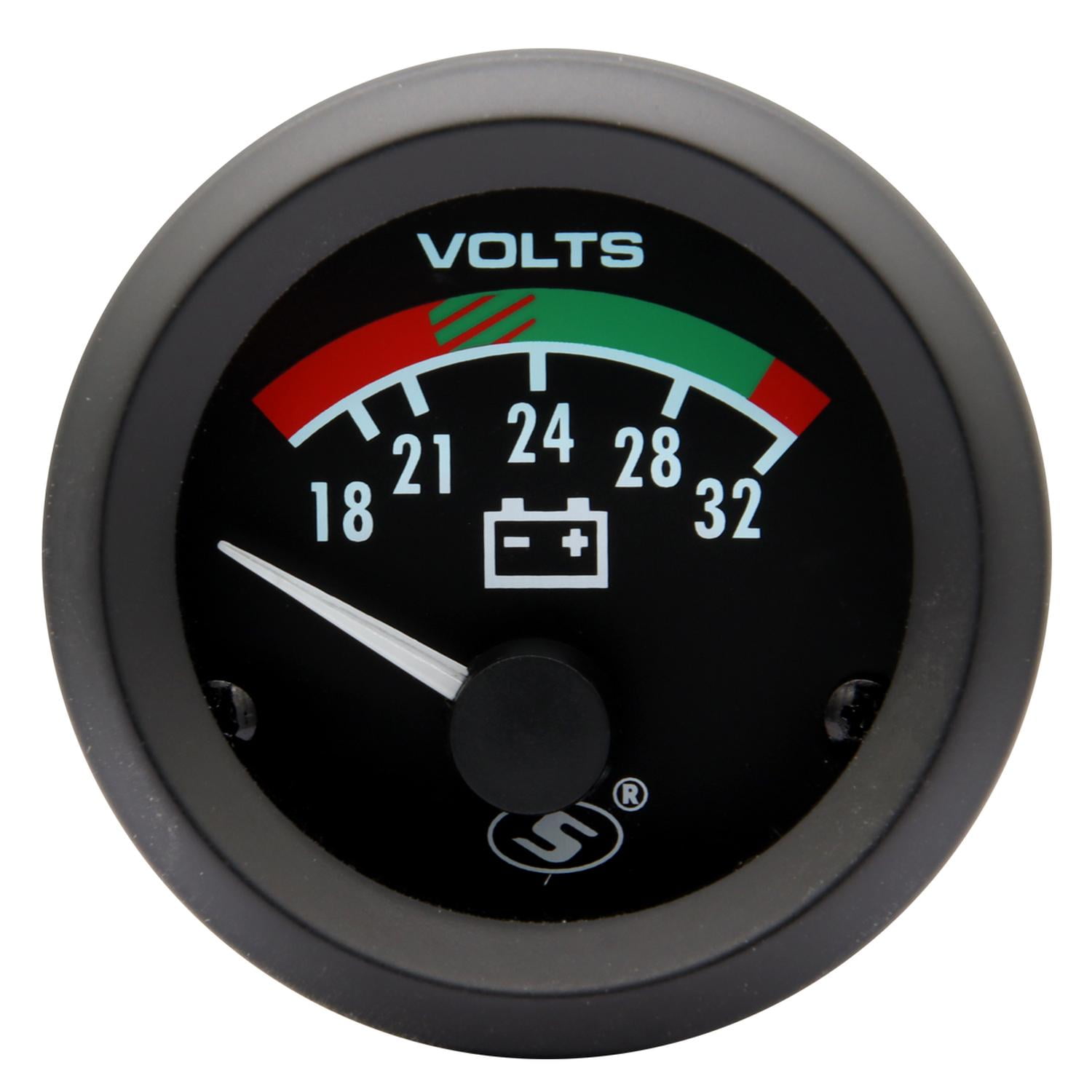 Route 5 - Voltimetro Elec 24v 52mm 1832 Volts Negro