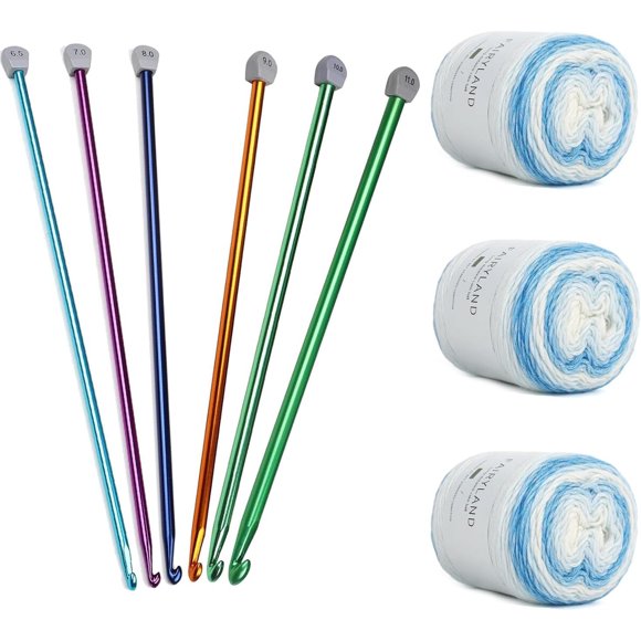 Ganchos Tunecinos Largos Aeelike 6 Talles 6,5 mm 35 cm