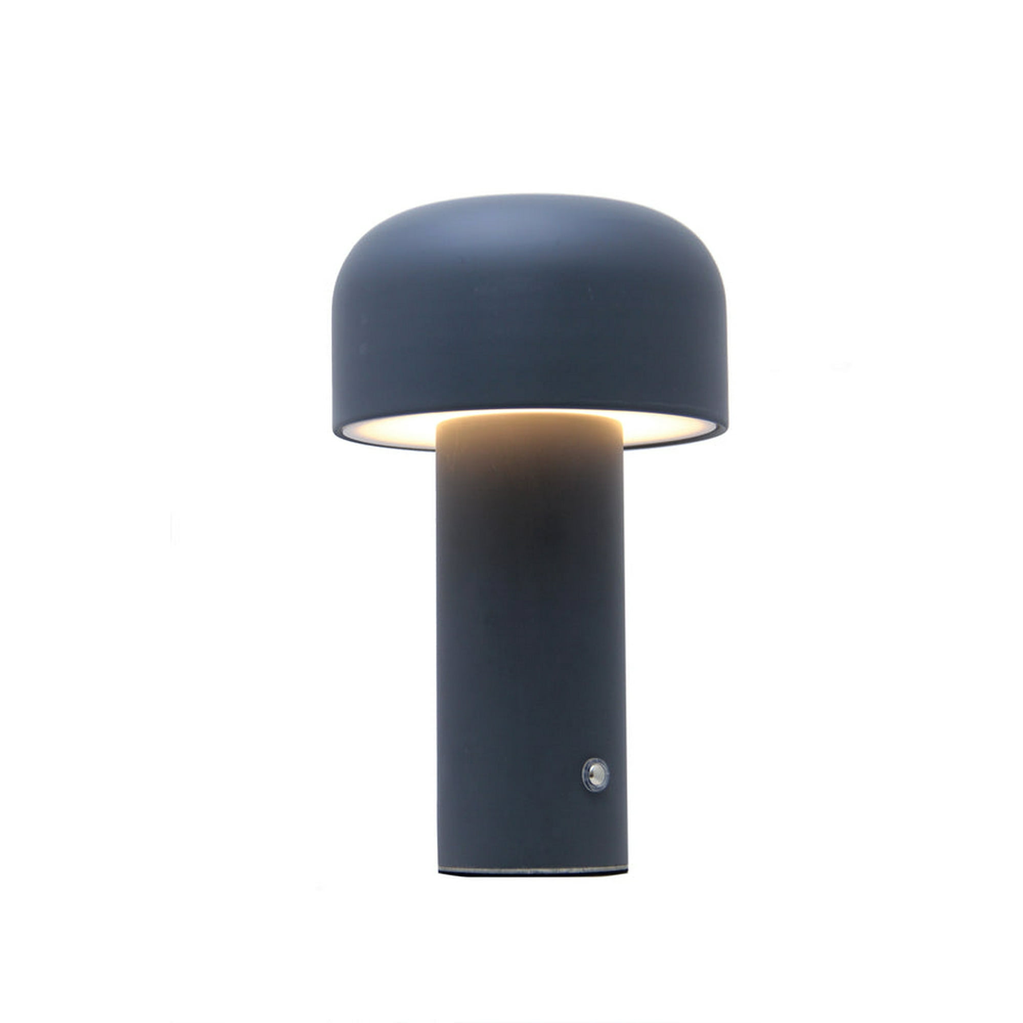 Vgo - Lampara De Mesa Gris Recargable Con Sensor 21 Cm