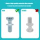 thumbnail image 3 of Fijador de manijas Bopurtotly DA61-03734A DA61-11161A para Samsung, 3 of 7