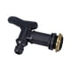 thumbnail image 1 of Grifo De Agua A Tope Negro Para Tanque De Almacenamiento De Lluvia Cubo De Almacenamiento De Jardín Grifo De Tanque Hebilla De Hilo De Latón, 1 of 3