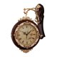 thumbnail image 3 of Reloj De Pared De Doble Cara, Silencioso, Estilo Rústico, Decorativo, Para Villa, Porche, Bar, Color Marrón., 3 of 3