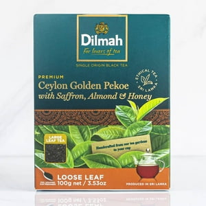 Te Negro En Hojas Almendra Y Miel Ceylon Dilmah 100 Grs