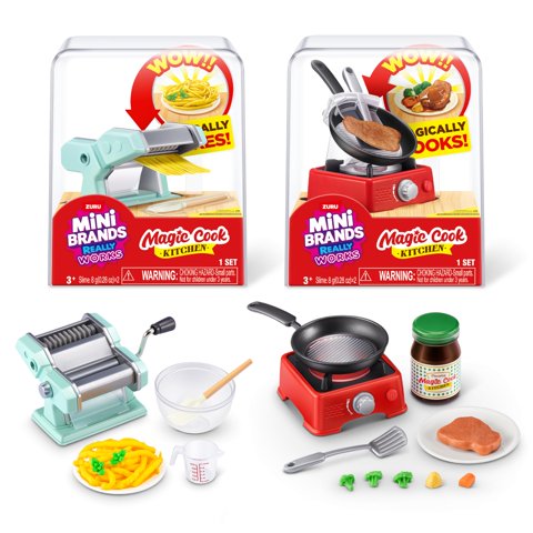 Set Para Hacer Pasta En Cápsulas Magic Cook Kitchen De Toy Mini Brands