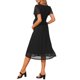 thumbnail image 3 of INSPIRE CHIC Vestido Floral Flowy de Maternidad para Mujeres, Vestido Midi Formal Casual de Embarazo 2026 Verano M Negro, 3 of 6