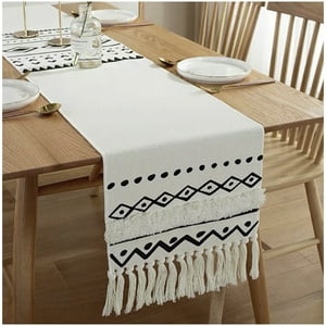 Top Lucky - Camino De Mesa Algodón De Lino 180X35Cm-07