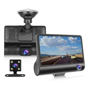 Mundo Accesorios - Cámara Para Auto 3 En 1 Frontal Trasera Y Tablero 1080P Hd