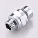 thumbnail image 4 of Conector de ducha, rótula, cabezal de ducha, adaptador de bola giratoria, extensión de brazo de ducha ajustable, componente universal, níquel cepillado, 4 of 8