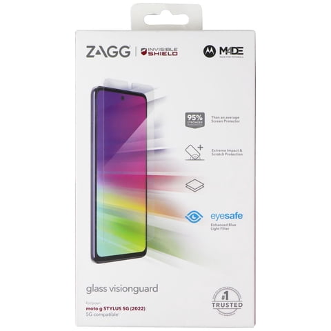 Protector De Pantalla Zagg Glass Visionguard Para Moto G Stylus 5G