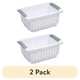 thumbnail image 1 of Canasto Apilable Sterilite Plástico Blanco 31x22x13cm Pack 2, 1 of 3