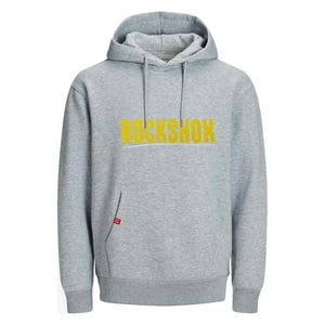 Poleron Rockshox Hoodie Deportivo Paint Brush Gris