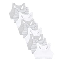 Sujetador Deportivo Fruit Of The Loom De Algodón Con Espalda Cruzada, Paquete De 9 Unidades, Para Mu