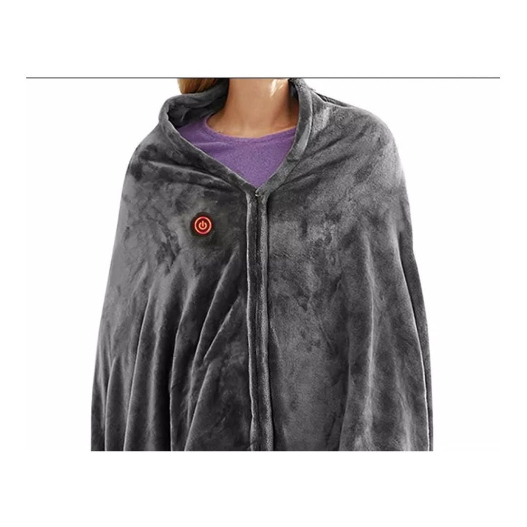 Genérico - Manta Eléctrica Usb Portátil Con 3 Temperaturas Franela Suave Y Lavable