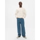 thumbnail image 2 of Sudadera GAP Logo Fleece Crew para hombre Ivory Frost XXL, 2 of 3