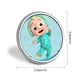 thumbnail image 2 of Cocomelon-Theme Round Button Badge: Premium Metal Construction, Ideal for High-End Events 2.8 cm, 2 of 6