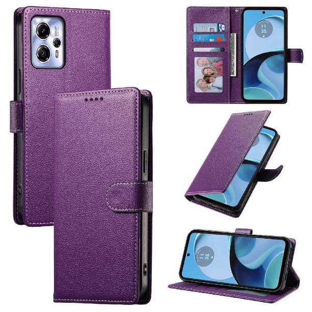 Funda para FOXDOCK Motorola Moto G23 4G– Cuero Premium, 3 ranuras para tarjetas, Protección contra impactos