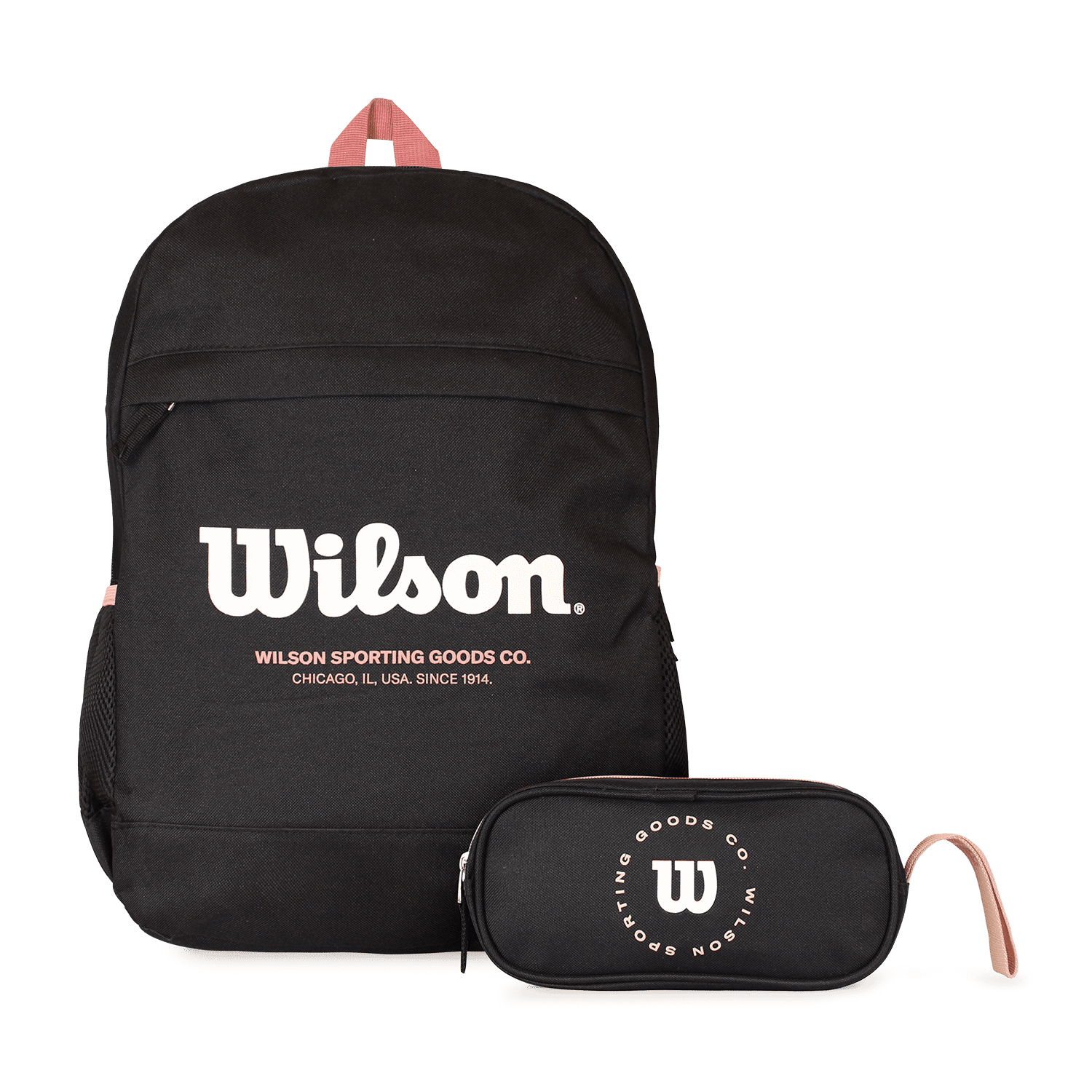 Pack Wilson Mochila Atom Negra + Estuche Charlotte Negro