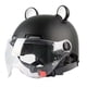 thumbnail image 3 of Accesorio Para Casco De Ciclomotor De Cara Abierta Para Motocicletas Eléctricas Chopper Moped Negro, 3 of 5